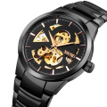 Skmei Automatikuhren Herren Mechanische Luxus Edelstahl Armbanduhr